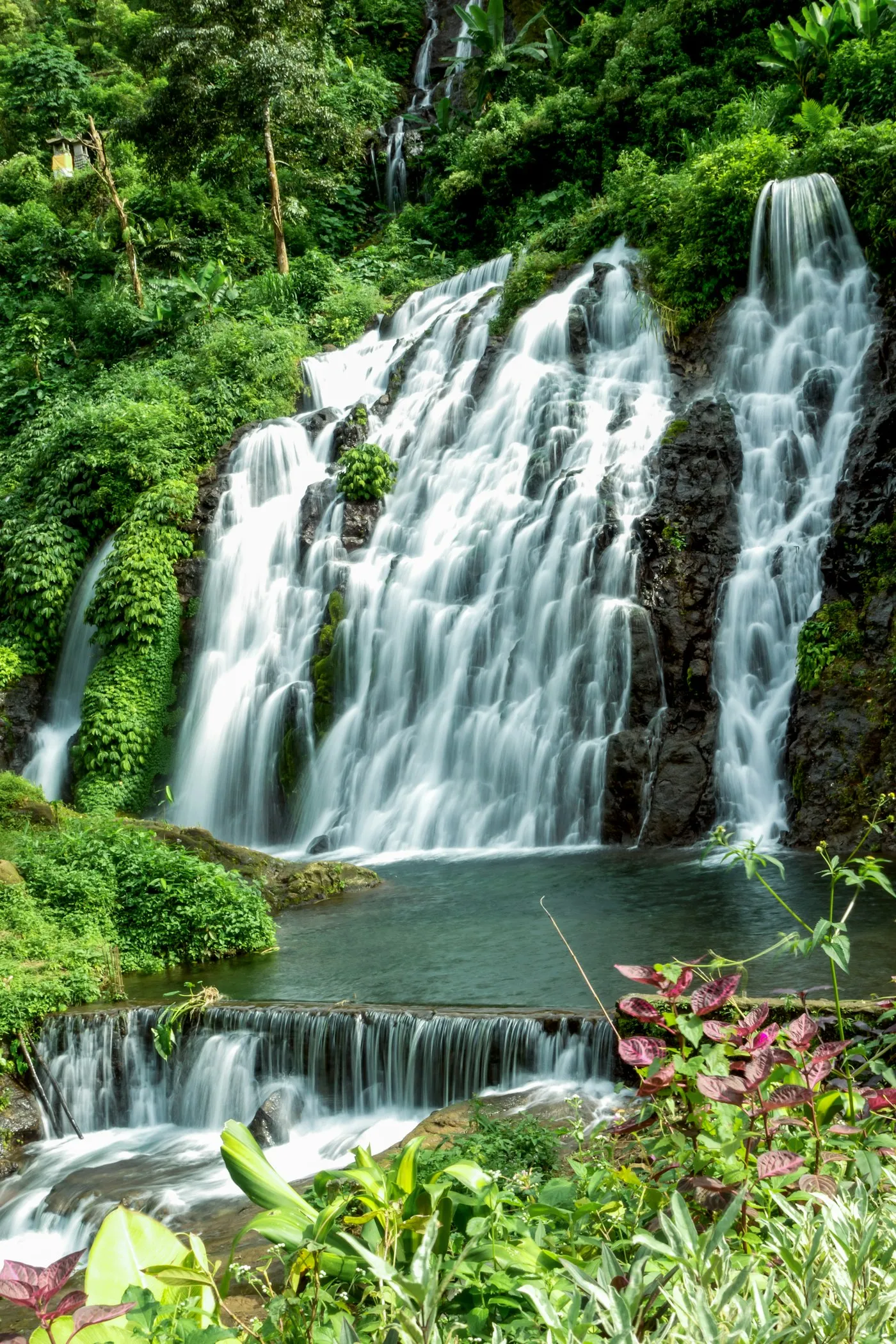 A waterfall running full after the rain